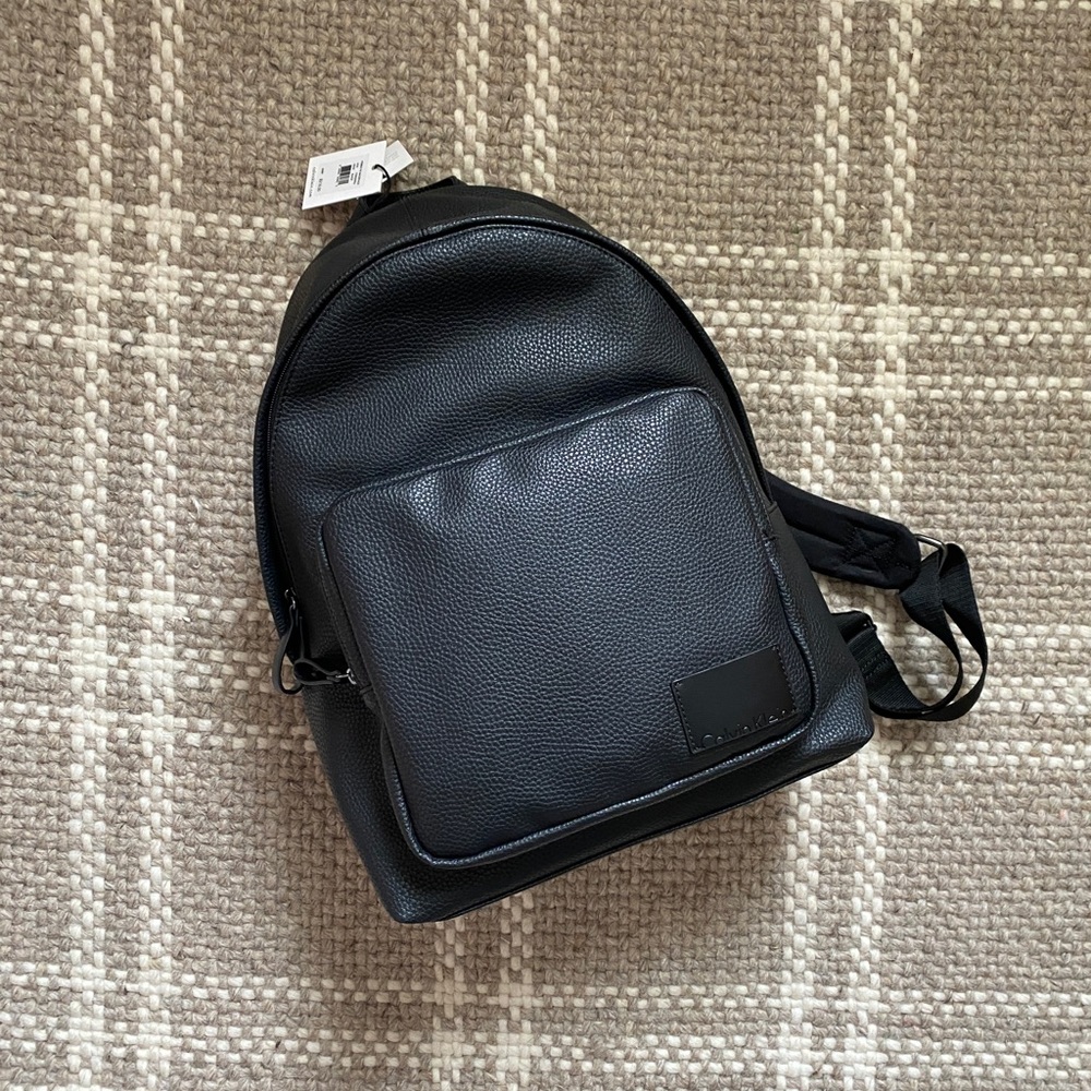 Leather Calvin Klein Backpack